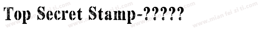 Top Secret Stamp字体转换